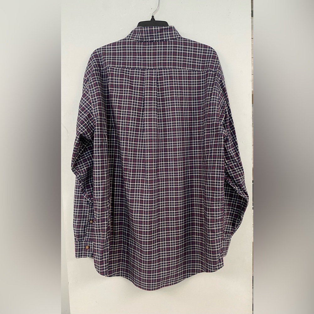 Brooks Brothers Button Down Cotton Shirt Men's Size Large Checked Long Sleeved - Picture 3 of 9